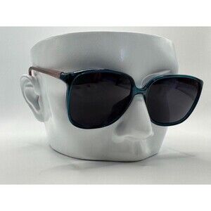 True Vintage Sunglasses | NOS | Womens Squared Plastic Style Green & Brown #831